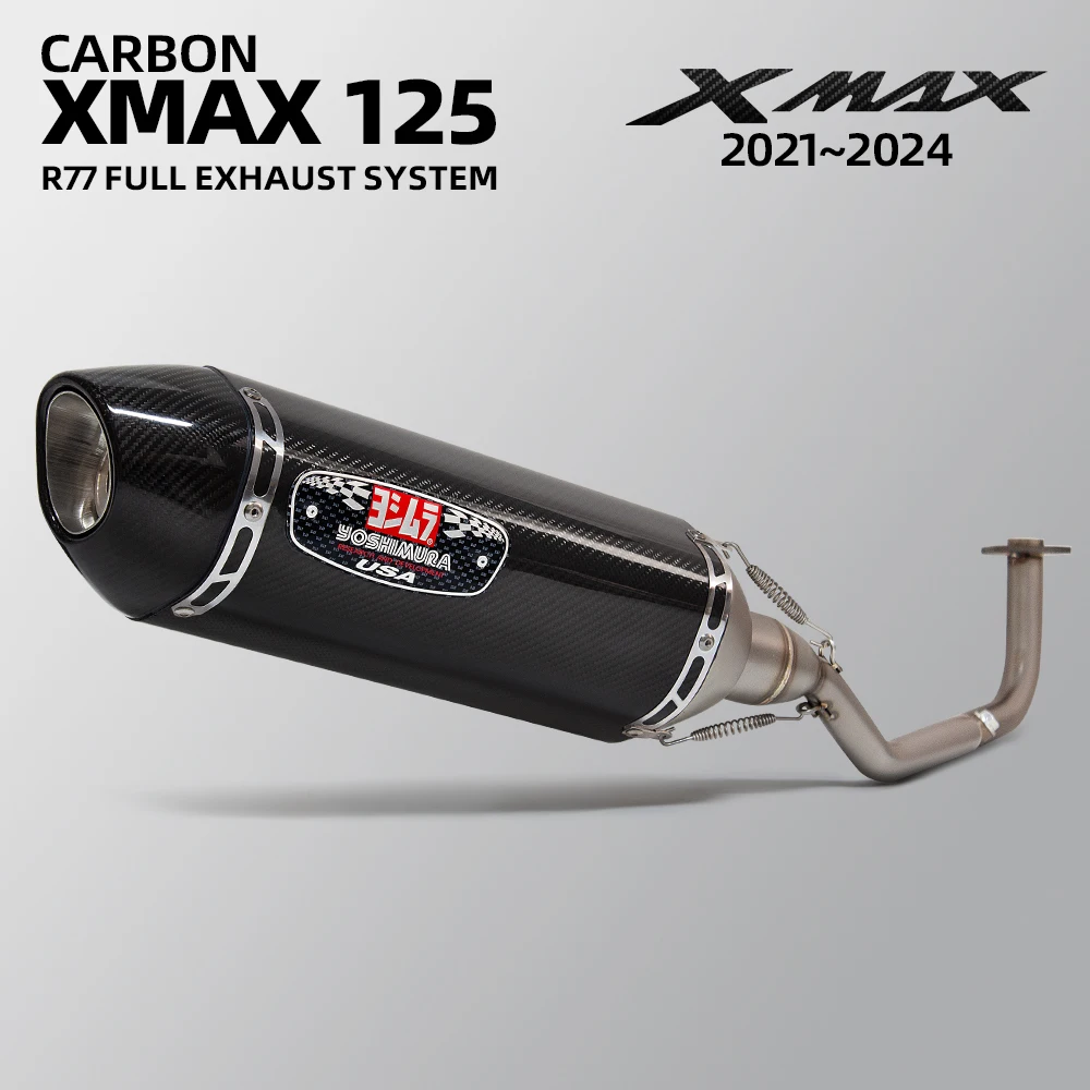 Kit de escape con silenciador R77 para XMAX 125
