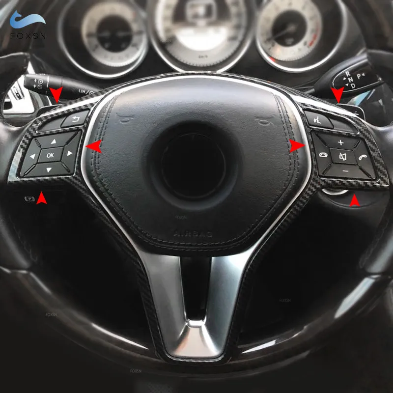 Moldura de carbono para volante Mercedes-Benz Clase B E CLA GLA GLK