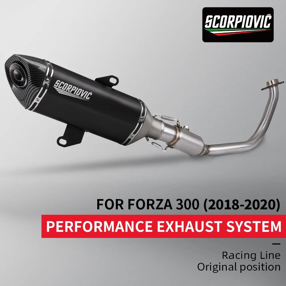 Silenciador de escape SCORPIOVIC para Forza 300 y NSS 300