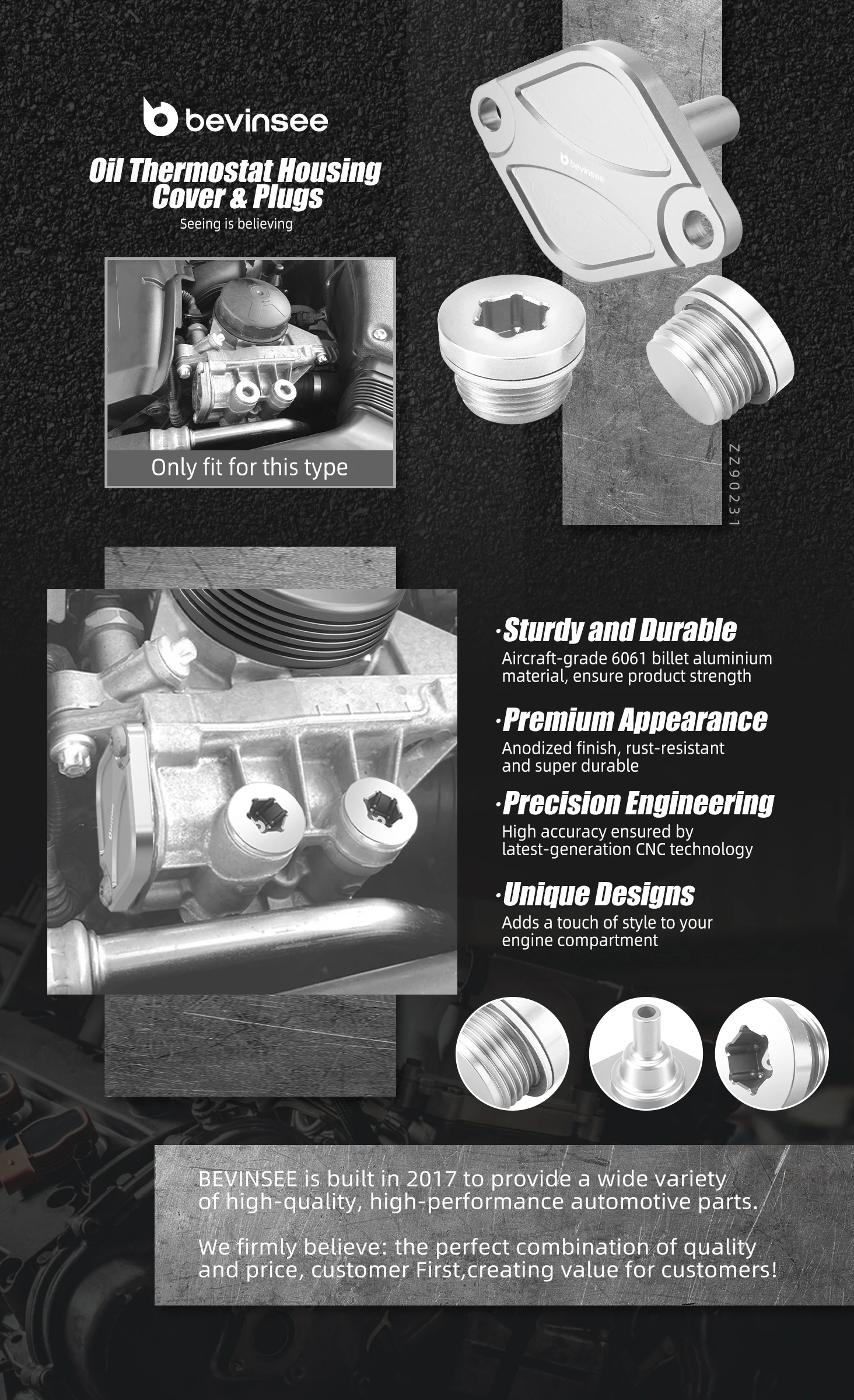 Kit completo de tapa y tapón Bevinsee