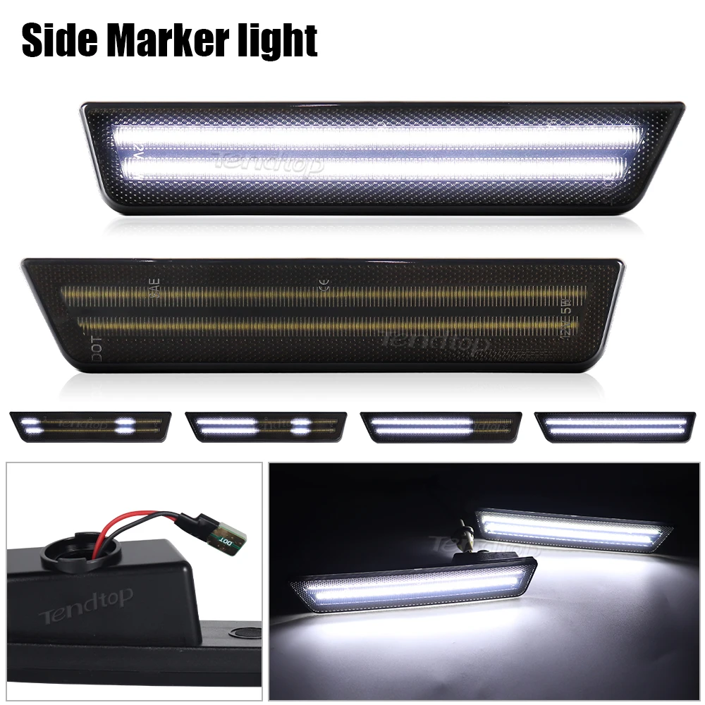Luces LED posición lateral verde/roja Dodge Challenger 2008-2014 - imagen 4