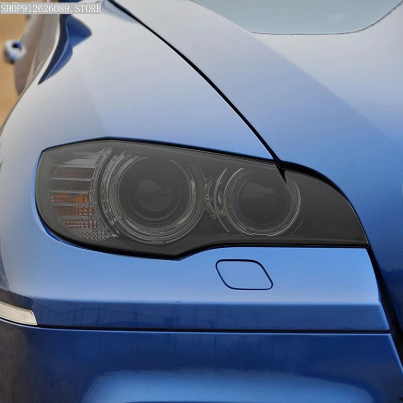 Película protectora faros tintado negro ahumado TPU – BMW X5 E70 F15 - imagen 5