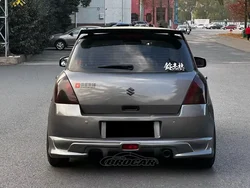 Alerón de techo negro brillante para Suzuki Swift 2005-2020