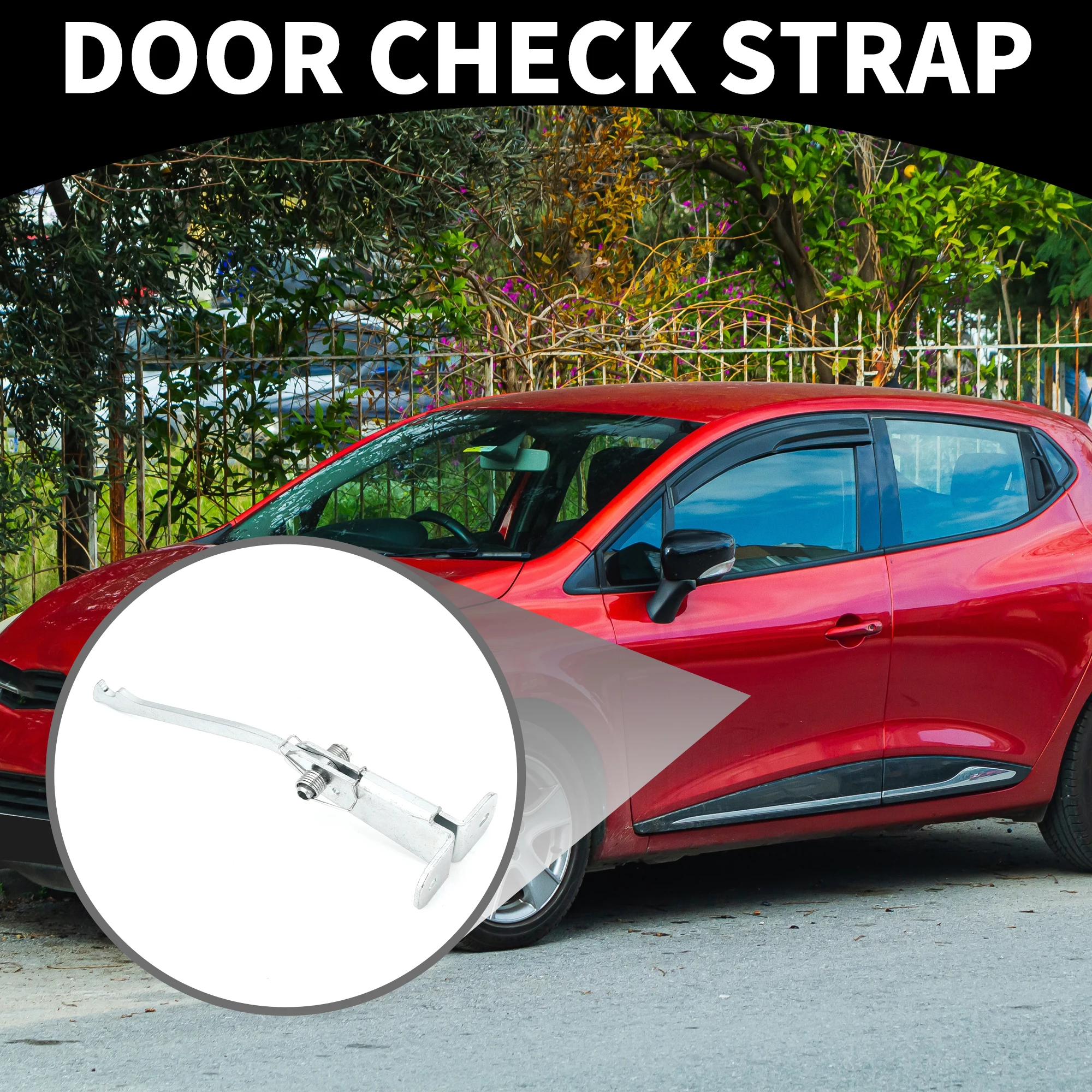 UXCELL Tope de correa de retención de puerta limitador de soporte de retención de puerta trasera izquierda derecha de coche para Renault Trafic 2 2001-2014 - imagen 3