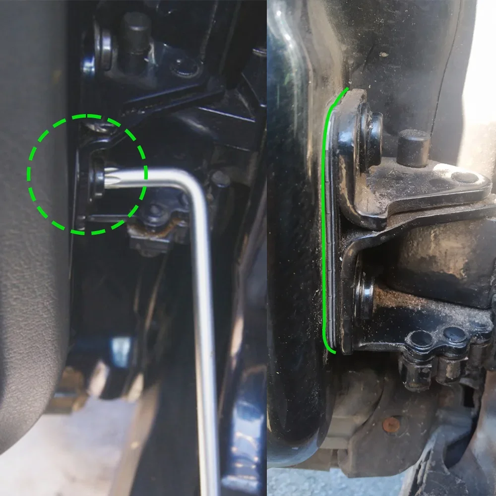 Kit arandelas cuñas bisagras puerta VW Golf Passat Audi A3 A4 - imagen 4