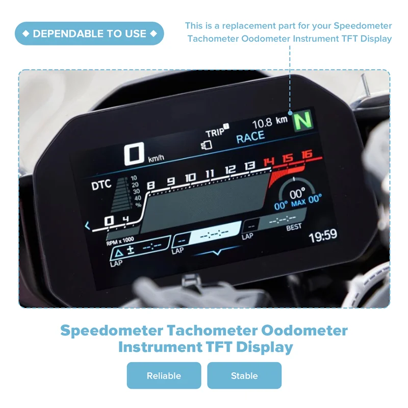 AB56-LCD Cristal frontal de pantalla BMW S1000RR/S1000XR - imagen 2