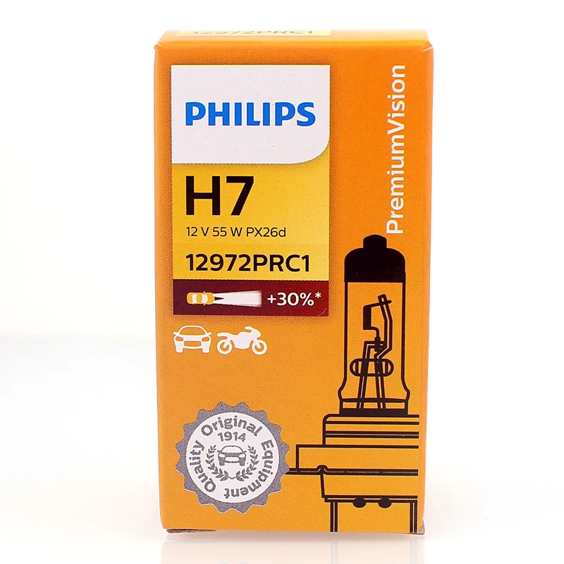 Philips Vision H7 12972PRC1, bombilla halógena 12 V 55 W - imagen 4