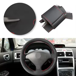 Funda de volante de microfibra para Peugeot 307 CC y 407 SW