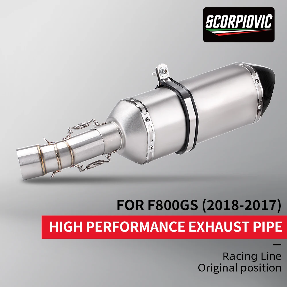 Tubo central de escape inoxidable 51 mm BMW F800 GS F700 GS F650 GS - imagen 2