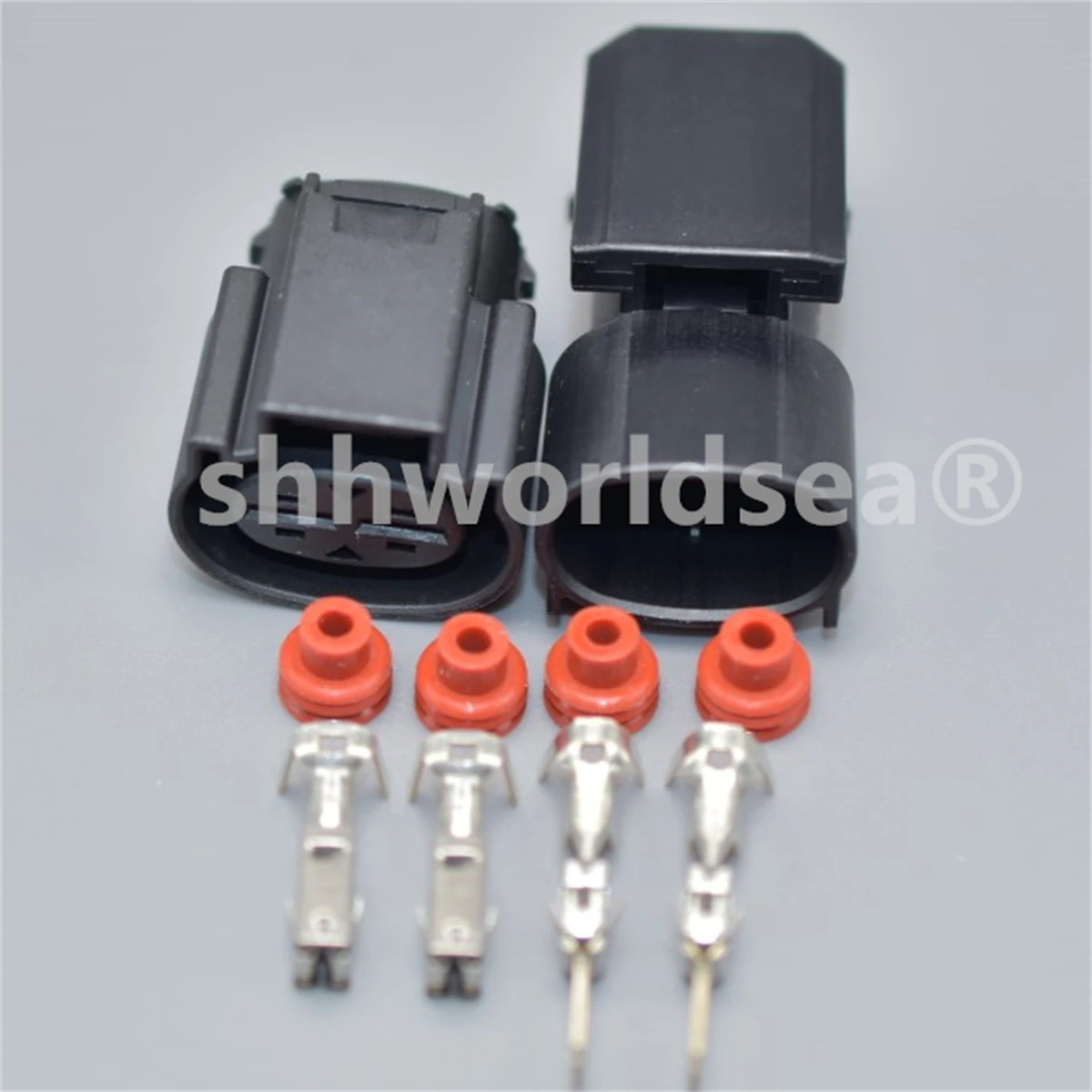 Conector eléctrico hembra-macho 2 pines 6,3mm terminal automotriz - imagen 4