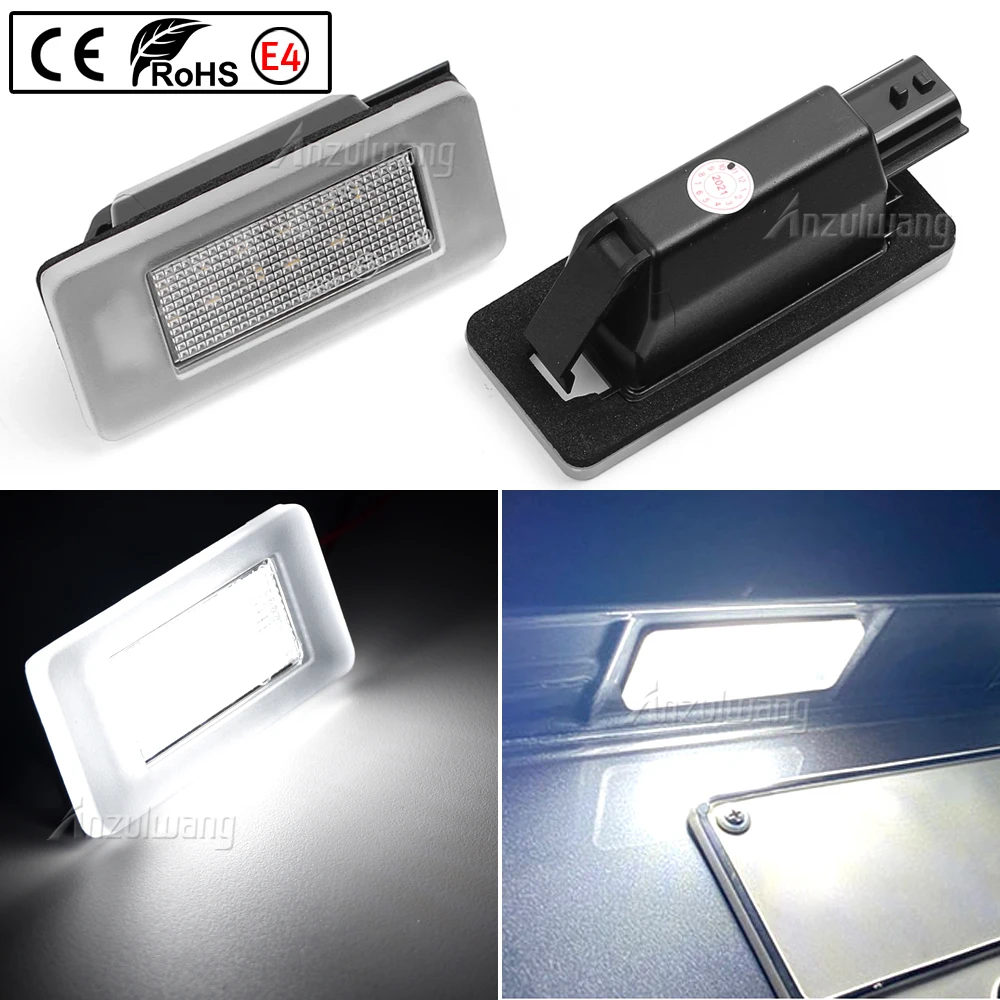 Vista frontal de la luz LED para matrícula anzulwang
