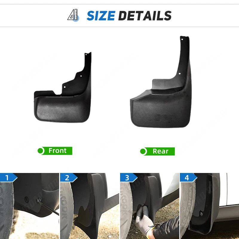 Guardabarros Jeep Grand Cherokee 2005-2010 protección salpicaduras - imagen 3