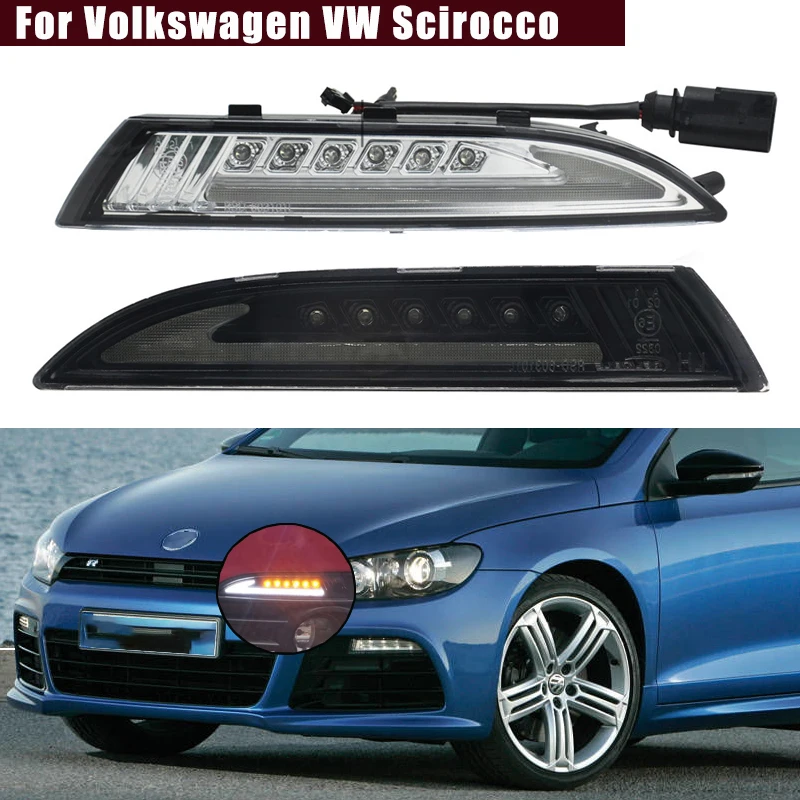 Luces diurnas LED con función de giro para VW Scirocco 2009-2014