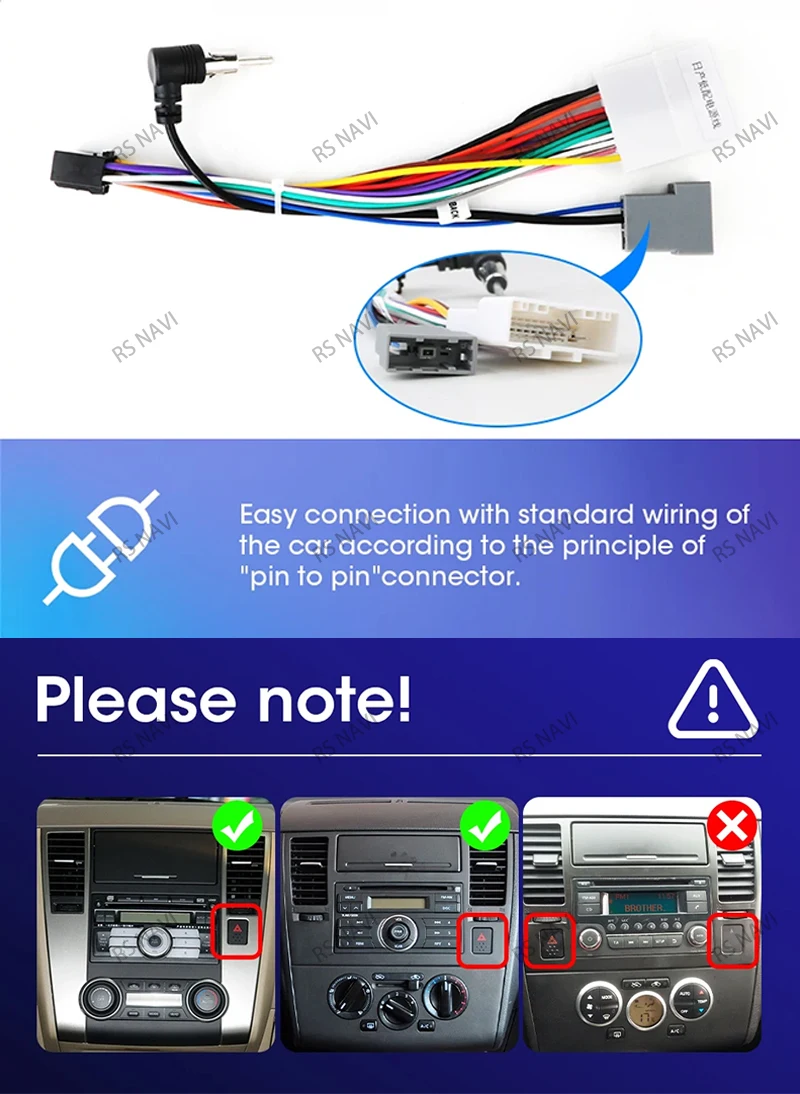 Radio multimedia Android 15 QLED instalada en Nissan Tiida C11