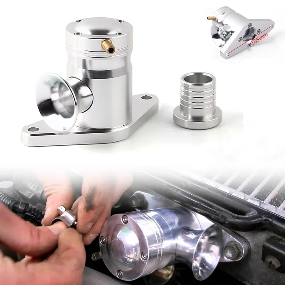 Válvula de soplado Turbo BOV para coche, válvula de soplado de aluminio para coche, válvula de purga Turbo BOV de montaje superior con perno para Subaru WRX STI 02-07 EJ20 - imagen 3