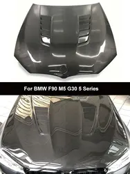 Capó delantero de carbono seco estilo GTR para BMW M5 F90 G30