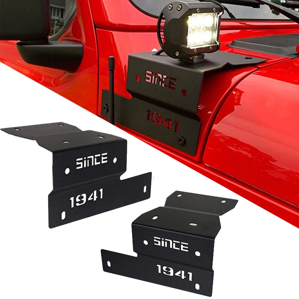 Soporte portalámparas luz de trabajo Jeep Wrangler JL 2018-2023 - imagen 2