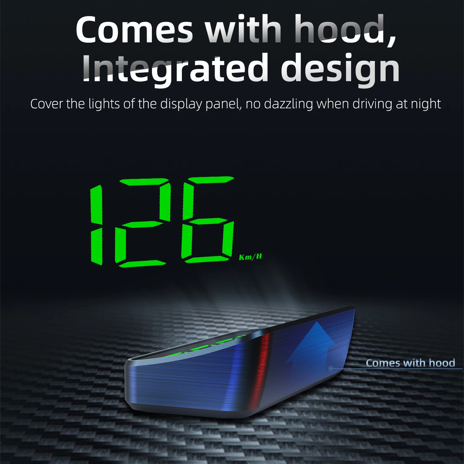 M2 Pantalla HUD GPS para parabrisas con velocímetro KM/H - imagen 4