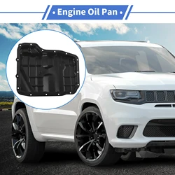 Cárter de aceite UXCELL aluminio negro para Jeep Grand Cherokee 10-13