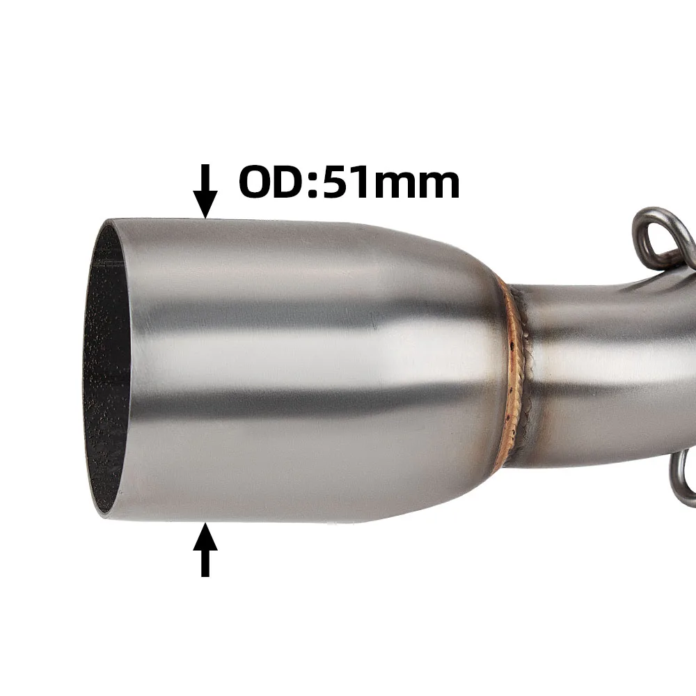 Colector escape inoxidable 51mm Yamaha FZS150 Fazer 150 deportivo - imagen 3