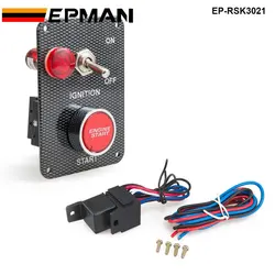 Botón arranque EP-RSK3021 + panel palanca fibra carbono 12V Drift