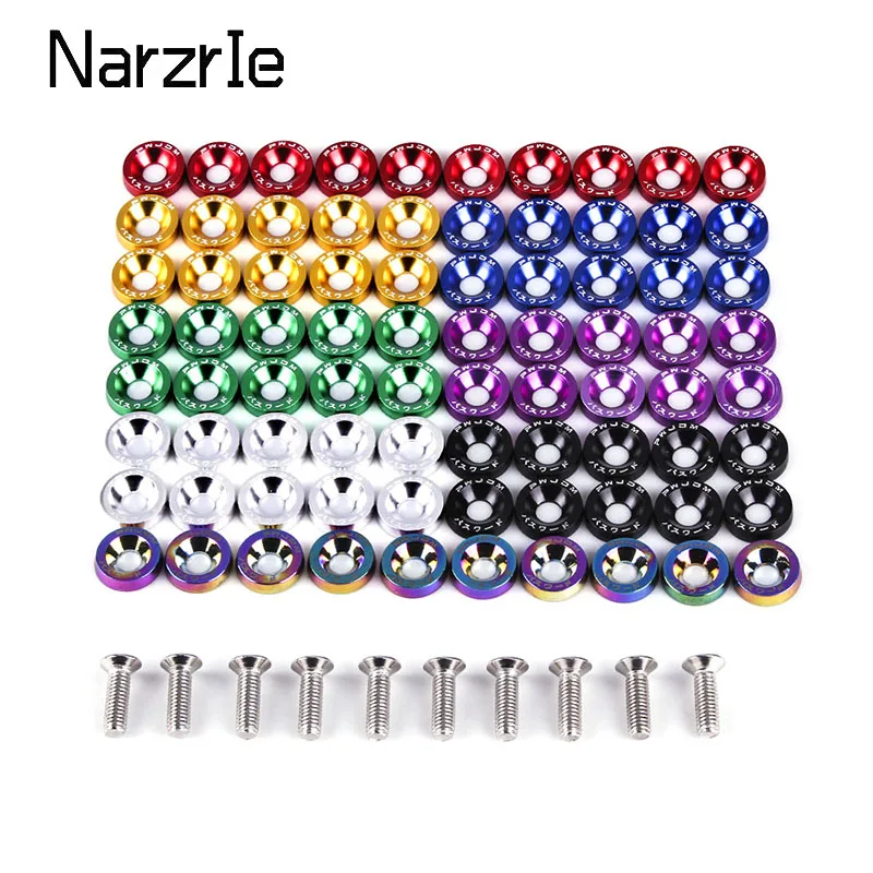 Tornillos hexagonales M6x20 arandela guardabarros - estilo JDM