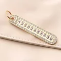 number card keychain