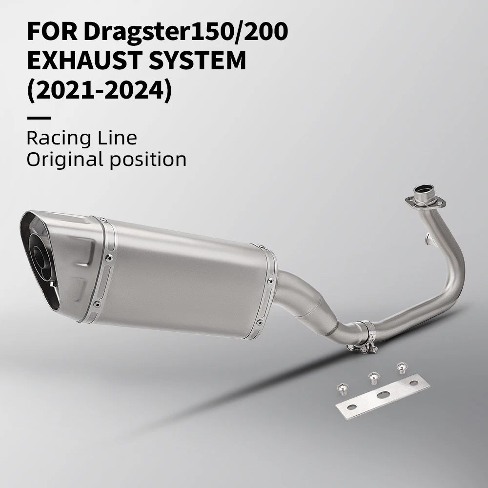 Sistemas completos de Escape para motocicleta, accesorios especiales para Moto, tubo de enlace antideslizante para Italjet Dragster 125 200