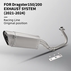 Sistemas completos de Escape para motocicleta, accesorios especiales para Moto, tubo de enlace antideslizante para Italjet Dragster 125 200