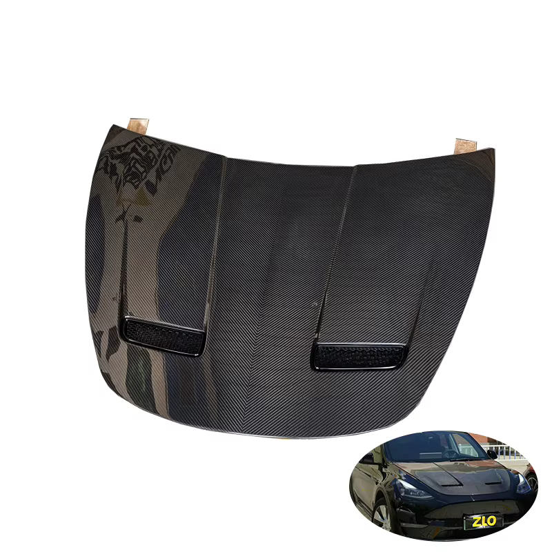 Capó Langyu V-Style de carbono seco para Tesla Model 3/Y