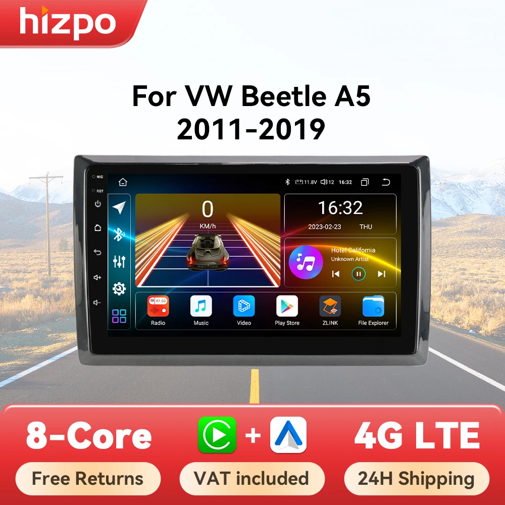 Hizpo Radio multimedia GPS Volkswagen Beetle A5 2011-2019