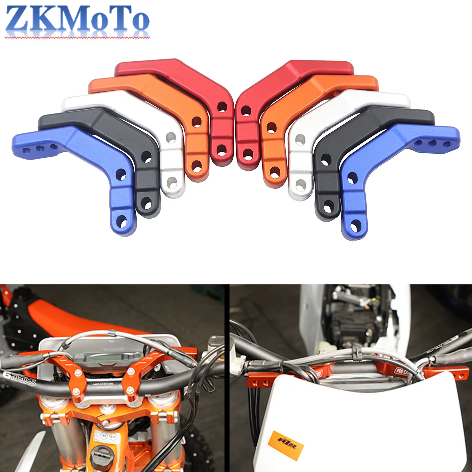 Soporte de guardamanos para motocicleta en varios colores