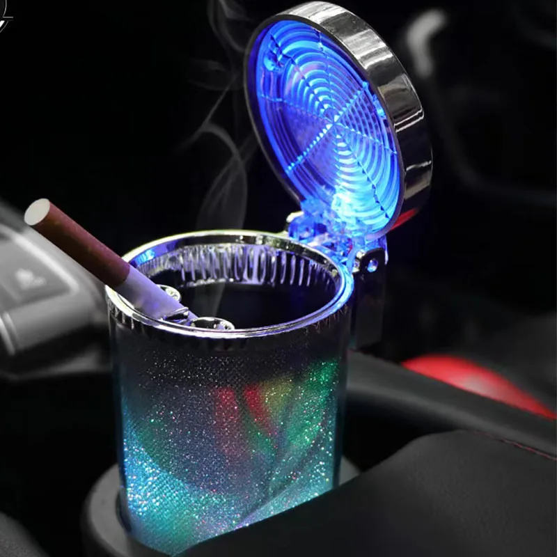 Cenicero coche LED universal con luz para mechero de cigarrillos - imagen 5