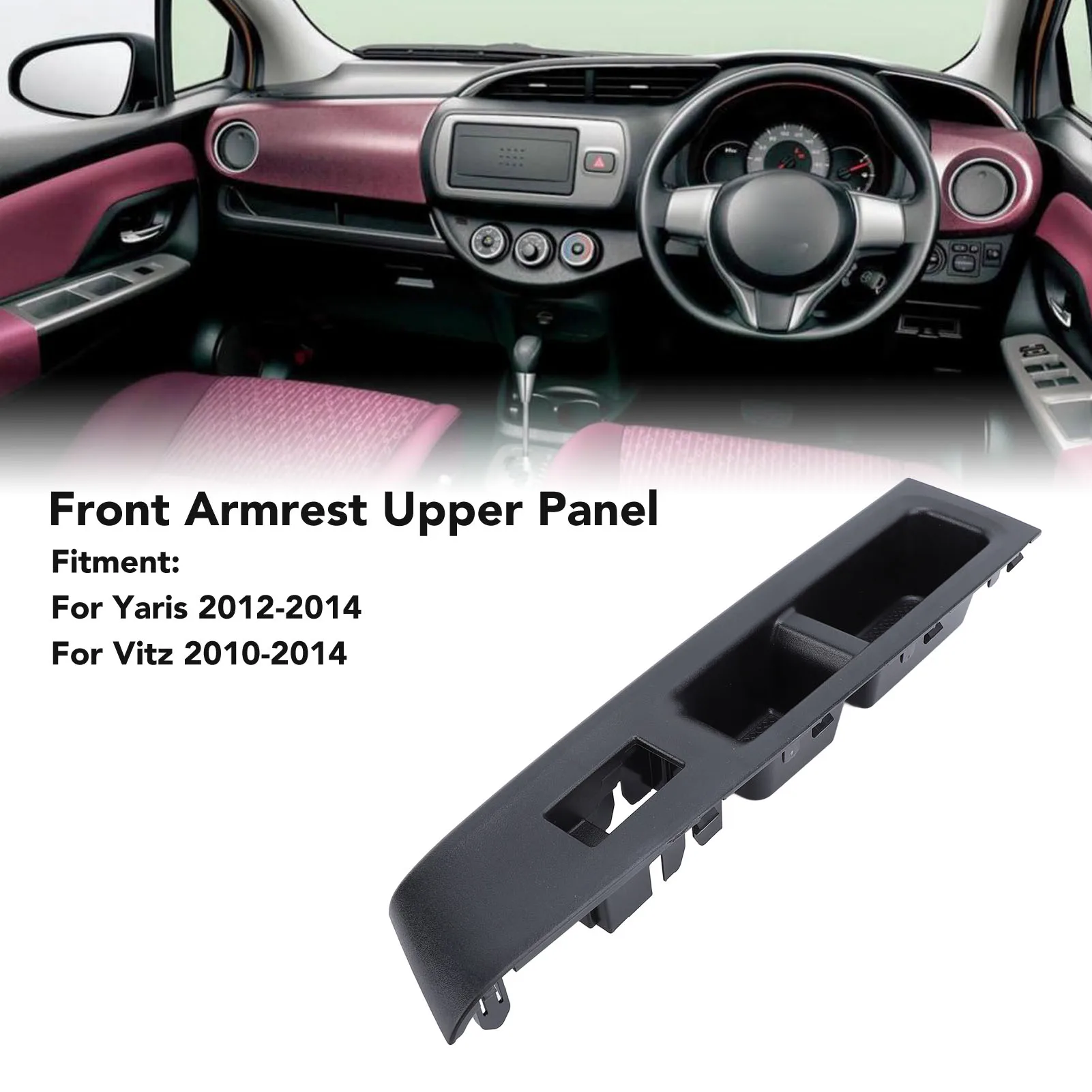 Reposabrazos puerta ergonómico Toyota Yaris Vitz - imagen 4