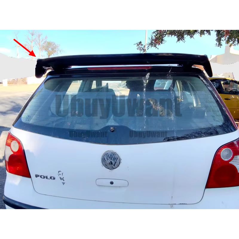 Alerón trasero de techo ABS para Volkswagen Polo 9N, 6R y 6C