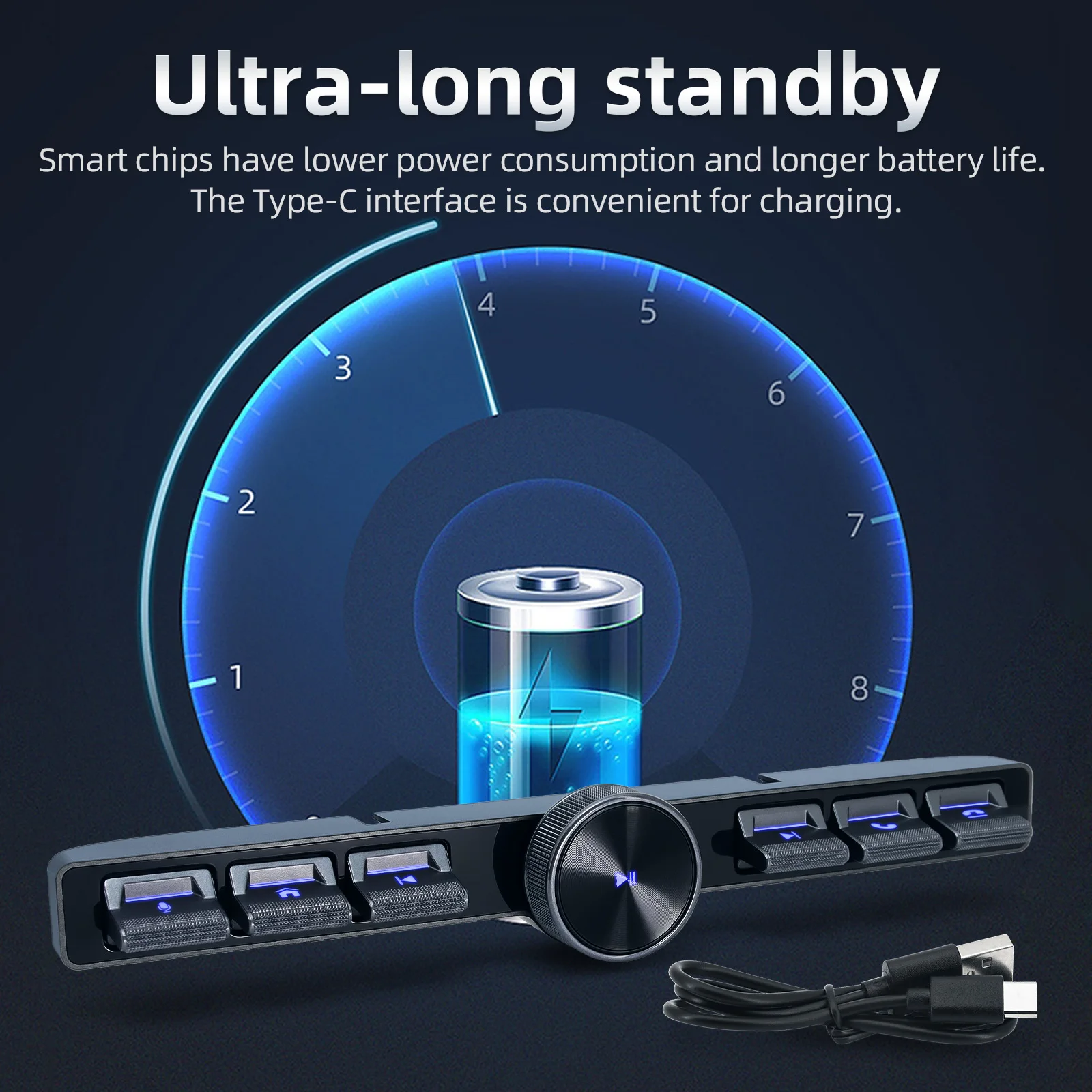 Mando a distancia multimedia universal 7 teclas – Control coche NRG - imagen 3