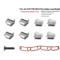 Colector de admisión aletas torbellino para VW Audi 2.0 TFSI EA113