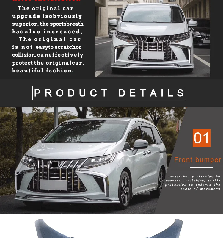 Vista del kit de carrocería para Honda Odyssey