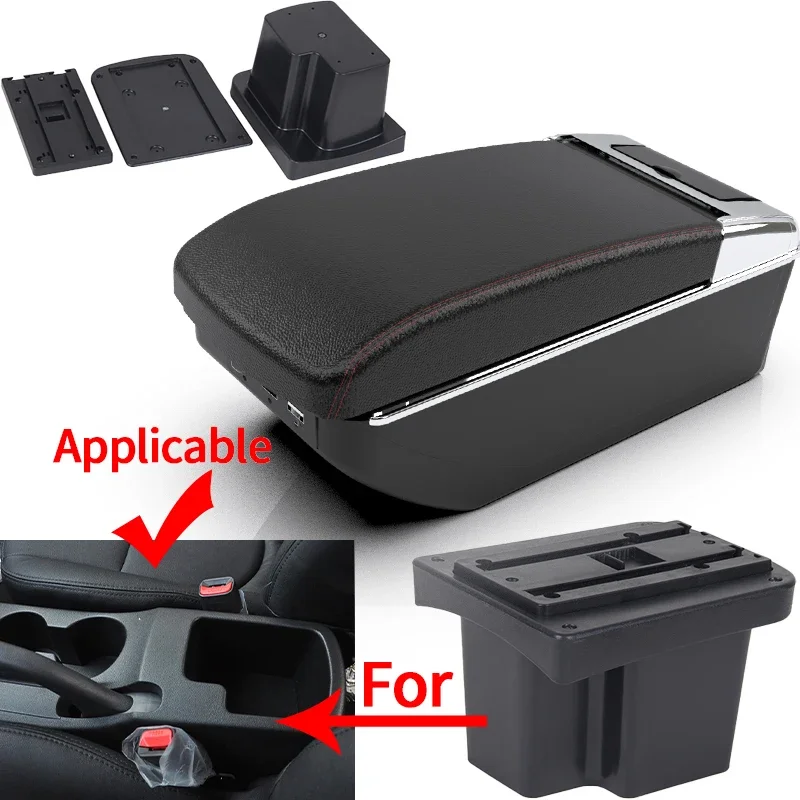 Reposabrazos con almacenaje, USB y portavasos para Kia Cerato K3 - imagen 2
