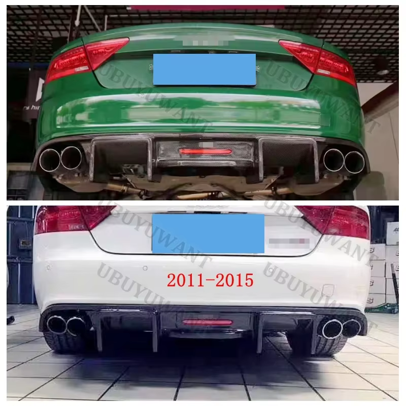 Difusor parachoques trasero Audi A7 2011-2018 fibra de carbono - imagen 2