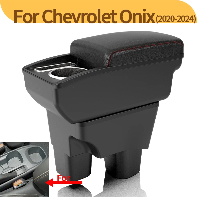 Reposabrazos para consola central de coche Chevrolet Onix 2020-2024, modificación interior, almacenamiento para coche, accesorios para coche