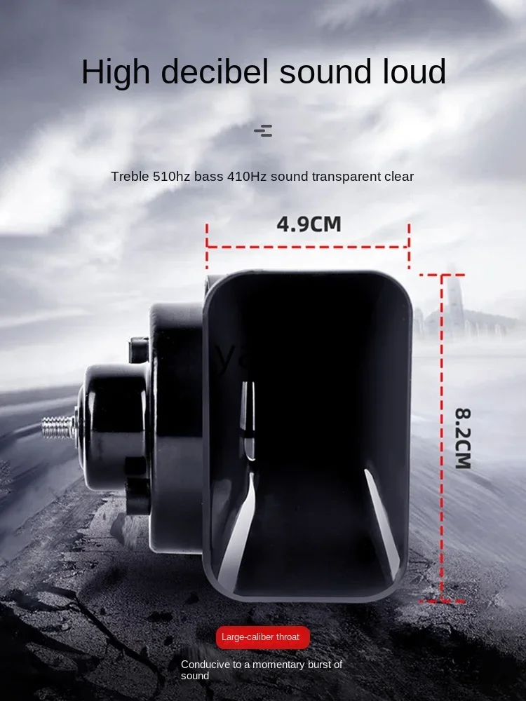 CX bocina de caracol doble tono 12-24V universal coche moto - imagen 5