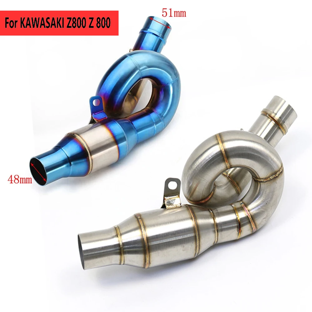 Tubo intermedio escape Kawasaki Z800 – conexión deslizante