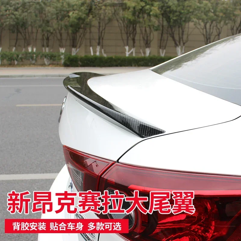 Alerón trasero cola de pato ABS carbono para Mazda 3 Sedan 2014-2023 - imagen 4