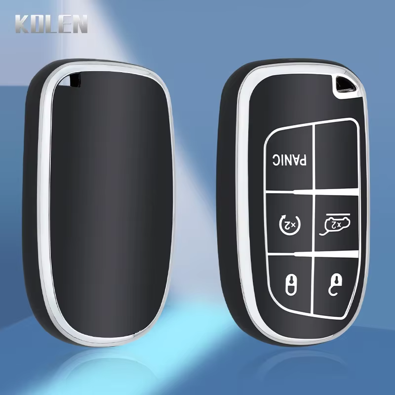 Funda TPU para llave Jeep Renegade, Grand Cherokee y Dodge