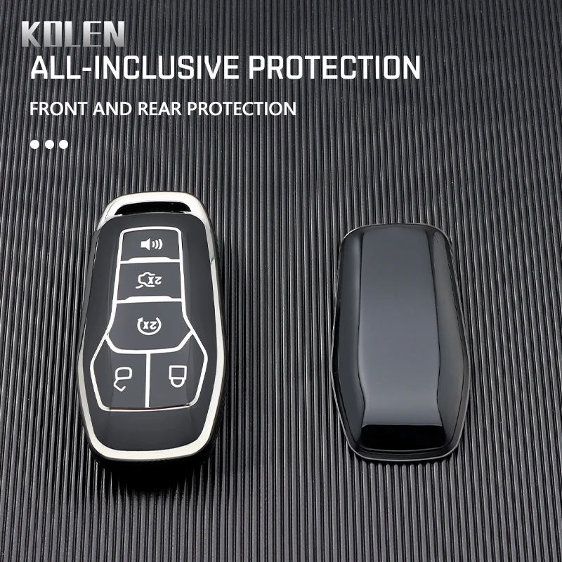Nueva funda de TPU para llave de coche, carcasa para Ford Fusion Mondeo Mustang F-150 Explorer Edge 2015 2016 2017 2018, accesorios protectores Fob - imagen 5