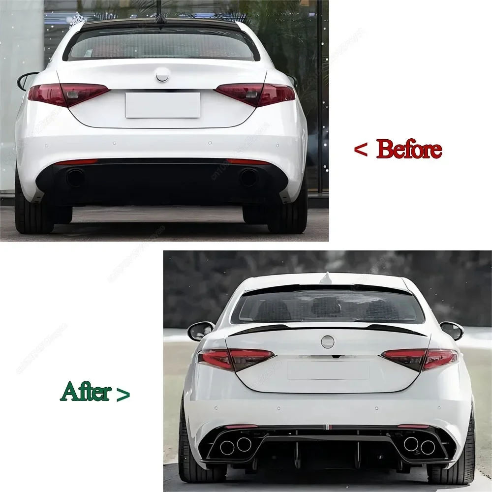 Alerón trasero fijo negro Alfa Romeo Giulia Sedan 2016-2025 - imagen 3