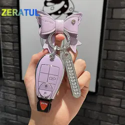 Para Jeep Grand Cherokee para Dodge Grand Caravan 2008 2010 Challenger Charger Journey Ram 1500 funda para llave de coche llavero