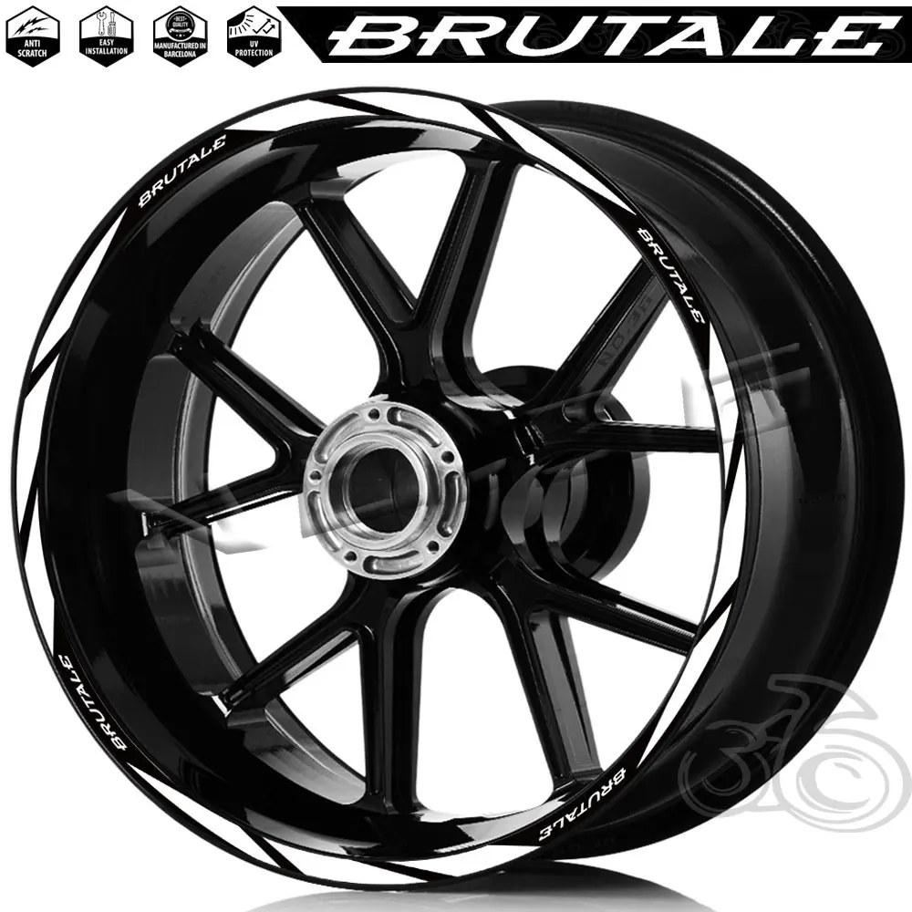 Pegatinas reflectantes MV Agusta Brutale 675 1000 llanta - imagen 2