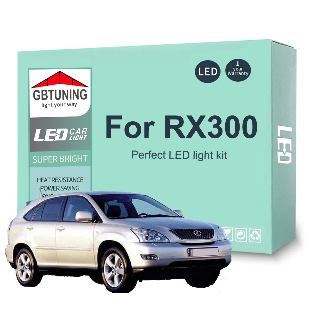 Kit bombillas LED Canbus interior sin error para Lexus RX300 1999-2003